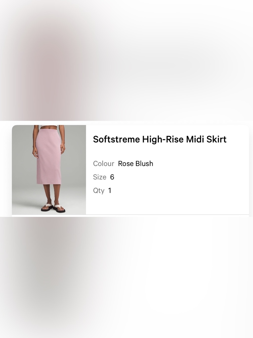 lululemon athletica Softstreme High-Rise Midi Skirt — Rose Blush